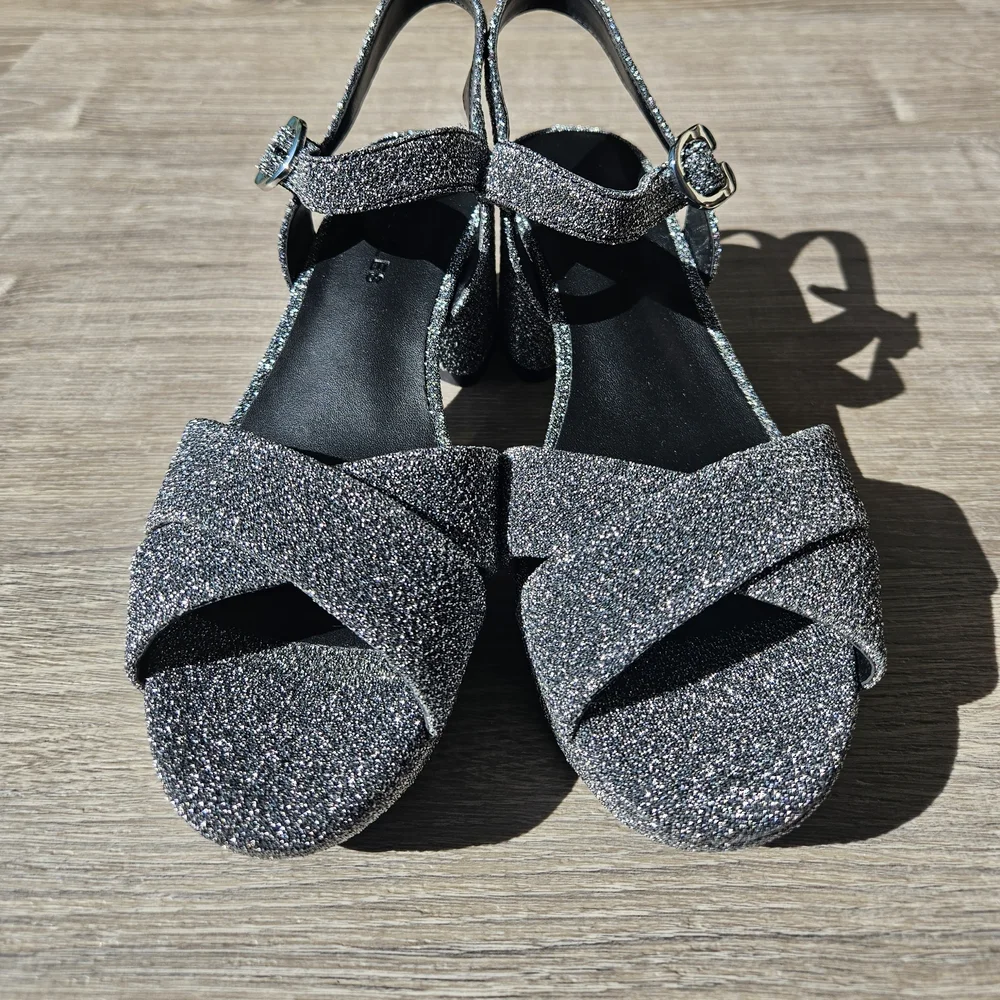 Aerosoles Glitter Sandals in Silver - Picture 4 of 7